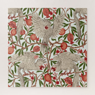 Walter Crane White Cockatoo Red Pomegranate Art Jigsaw Puzzle
