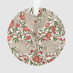 Walter Crane White Cockatoo Red Pomegranate Art Ornament