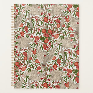 Walter Crane White Cockatoo Red Pomegranate Art Planner