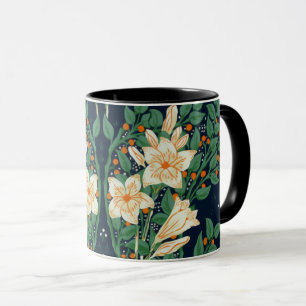 Walter Crane White Lily-Blue Back Mug