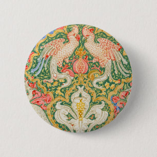 Walter Crane's Cockatoo Garden 6 Cm Round Badge