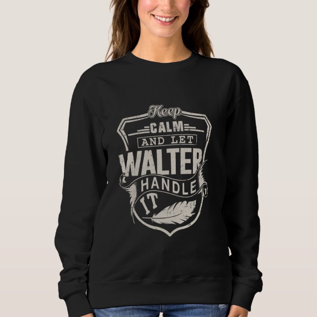 Walter First Name Shirt Walter Name Birthday (Front)
