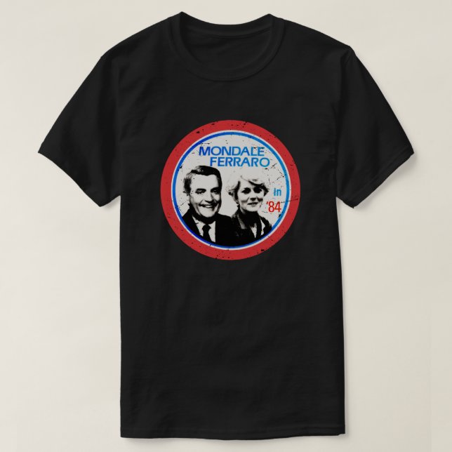 Walter Mondale Geraldine Ferrero vintage election  T-Shirt (Design Front)