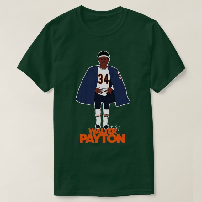 Walter Payton  Sideline Cape T-Shirt (Design Front)