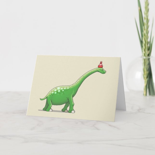 Walter the Adorable Dinosaur Card (Front)