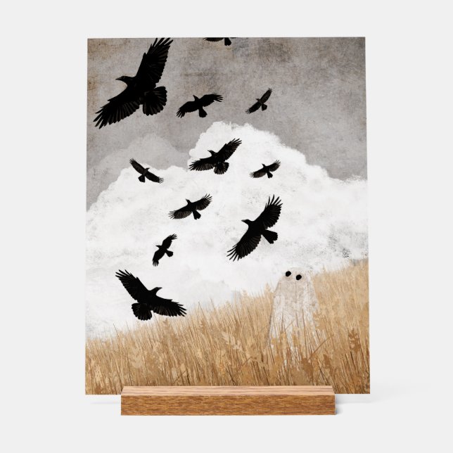 Walter & The Crows Acrylic Sign (Front)