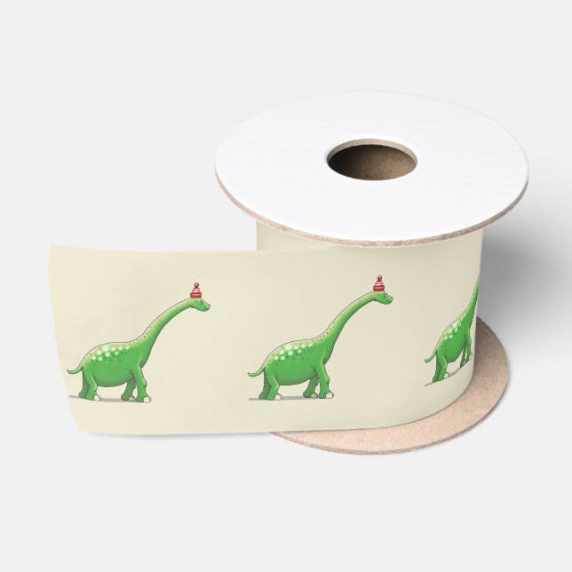 Walter the Dinosaur Satin Ribbon (Spool)