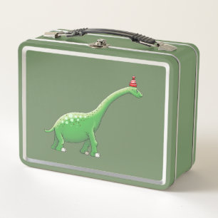 Walter the Long Neck Dinosaur Metal Lunch Box