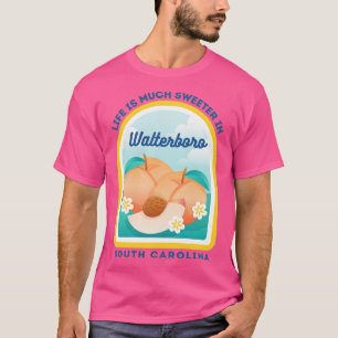Walterboro South olina SC Peach Tourist Souvenir T-Shirt