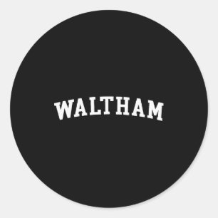 Waltham classic round sticker