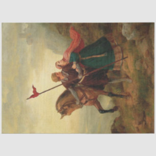 Walther and Hildegund Fleeing with their Horse Tissue Paper