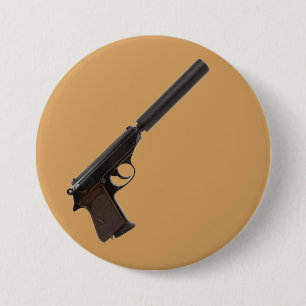 Walther PPK semi-automatic 7.5 Cm Round Badge