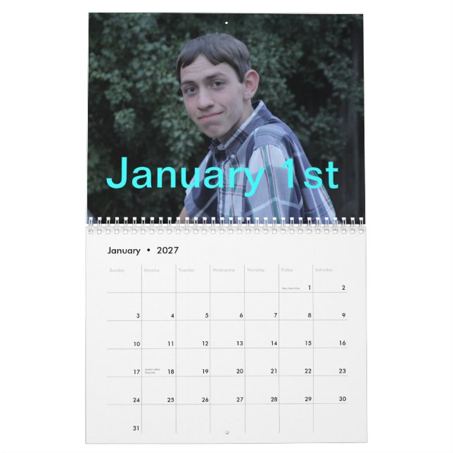 Walton Calendar 2014 (Jan 2027)