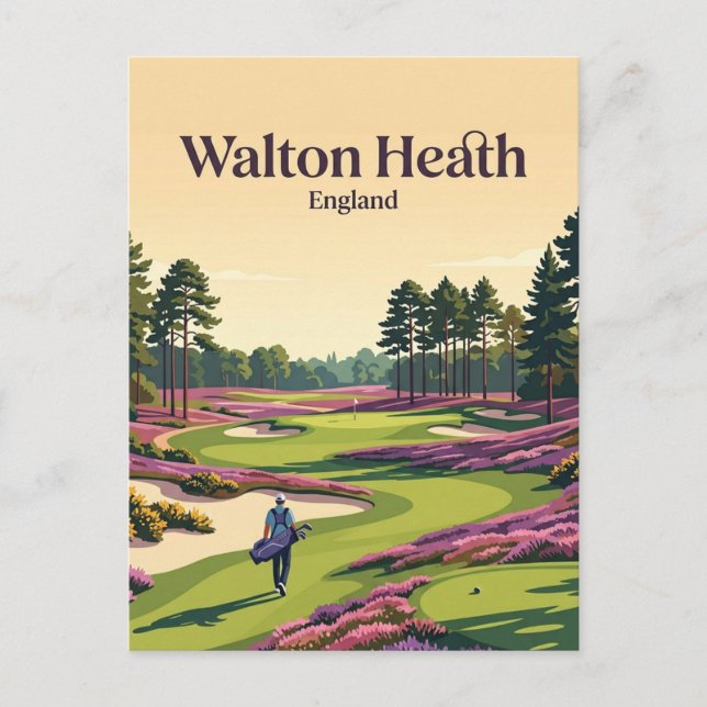 Walton Heath Golf Club England Postcard (Front)