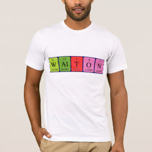 Walton periodic table name shirt