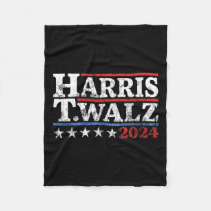 Waltz 2024 Election Kamala Harris Tim Waltz 2024 2 Fleece Blanket
