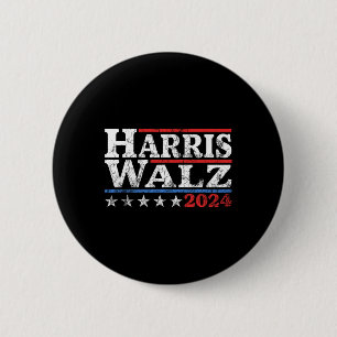 Waltz 2024 Election Kamala Harris Tim Waltz 2024 3 6 Cm Round Badge