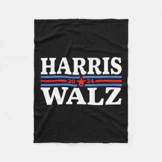 Waltz 2024 Election Kamala Harris Tim Waltz 2024 4 Fleece Blanket