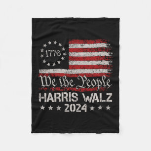 Waltz 2024 Election Kamala Harris Tim Waltz 2024 5 Fleece Blanket