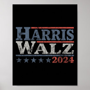Waltz 2024 Election Kamala Harris Tim Waltz 2024 5 Poster