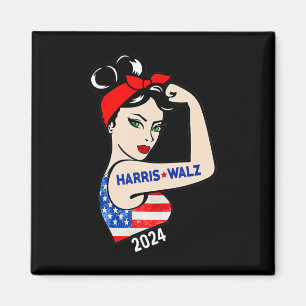 Waltz 2024 Election Kamala Harris Tim Waltz 24 Wom Magnet