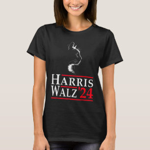 Waltz 2024 Funny Cat Vote For Kamala Harris Tim Wa T-Shirt