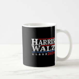 Waltz-2024 Retro Stripe Kamala Harris Tim Waltz-24 Coffee Mug