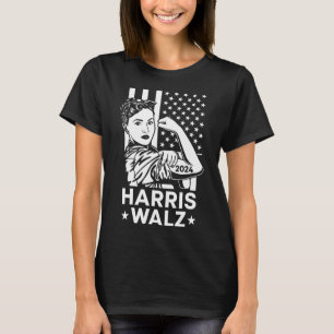 Waltz 2024 Usa Flag Kamala Harris Tim Walz Waltz 2 T-Shirt
