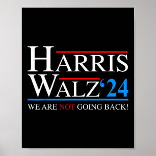 Waltz 2024 Vice President Kamala Harris Tim WAlzhe Poster