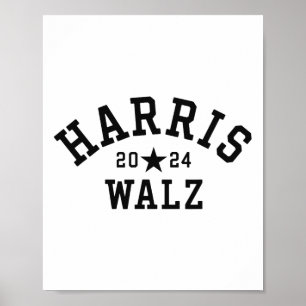 Waltz 2024 Vintage Kamala Harris Tim Walz Poster