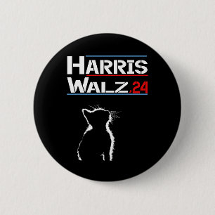 Waltz 2024 Walz President America Election Cat 6 Cm Round Badge