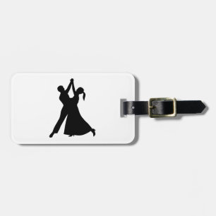 Waltz dancing luggage tag
