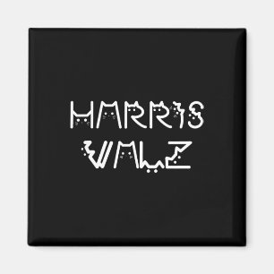 Waltz Harris Walz Kamala Tim Democratic Vp Preside Magnet