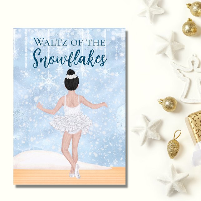 Waltz of the Snowflakes the Nutcracker Ballet Holiday Card (Creator Uploaded)