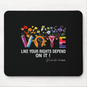 Waltz Vote Like Your Rights Depend On It Feminist  Mouse Pad