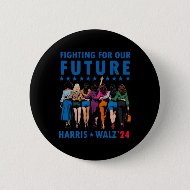 Waltz Wheimer 2024 Future Button Election Women Gi (Front)