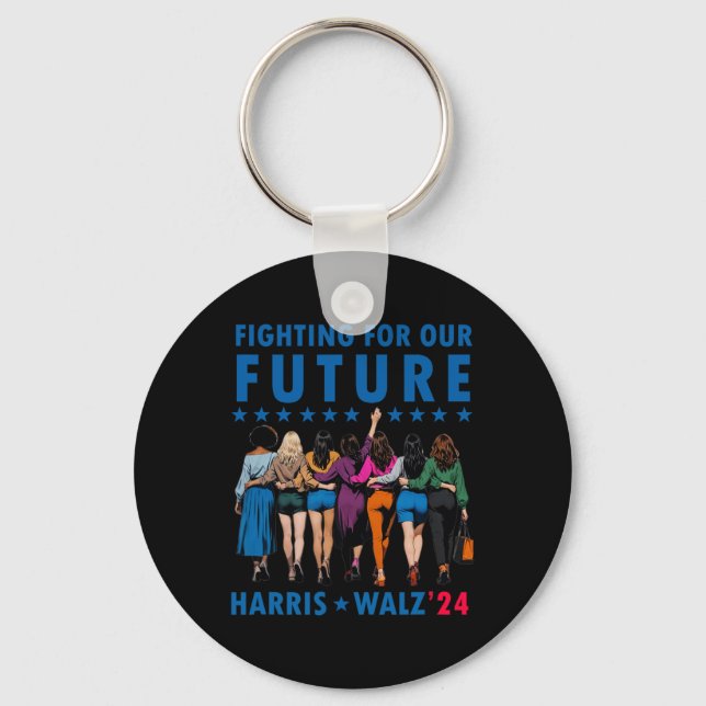 Waltz Wheimer 2024 Future Button Election Women Gi Key Ring (Front)