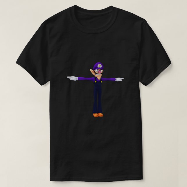 Waluigi T-pose Meme Classic T-Shirt (Design Front)