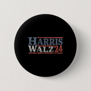 Walz 2024 Election Kamala Harris Tim Waltz 2024 15 6 Cm Round Badge