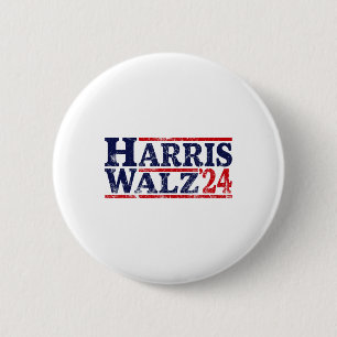 Walz 2024 Election Kamala Harris Tim Waltz 2024 16 6 Cm Round Badge