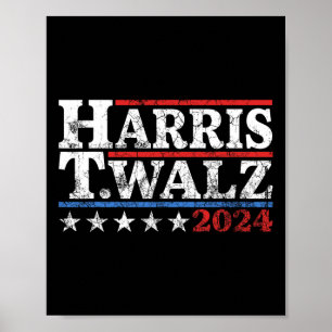 Walz 2024 Election Kamala Harris Tim Waltz 2024 24 Poster