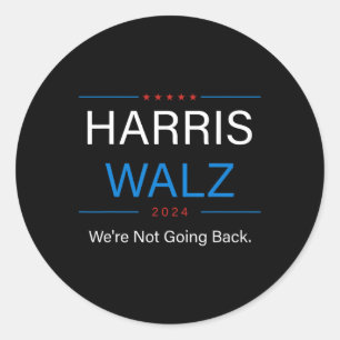 Walz 2024 Election Kamala Harris Tim Walz Waltz 2  Classic Round Sticker