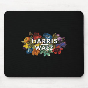 Walz 2024 Floral Feminine Women Harris Waltz 2024 Mouse Pad
