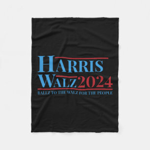Walz 2024 Kamala Harris Tim Walz Campaign Funny Te Fleece Blanket