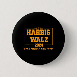 Walz 2024 Make America Kind Again Harris Waltz Quo 6 Cm Round Badge