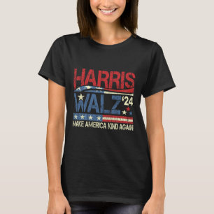Walz 2024 Make America Kind Again Harris Waltz Quo T-Shirt