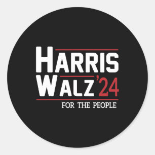 Walz 2024 President American Kamala Harris Waltz  Classic Round Sticker