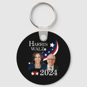 Walz 2024 Presidential Election Campaign Kamala  Key Ring