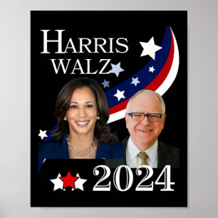 Walz 2024 Presidential Election Campaign Kamala Poster