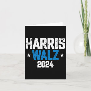 Walz 2024 We're Not Going Back Kamala Harris Vp Wa Card